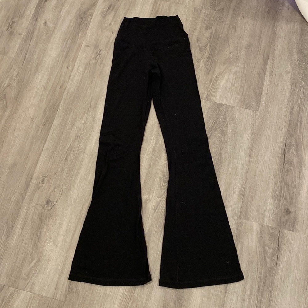 aerie crossover flare leggings short length